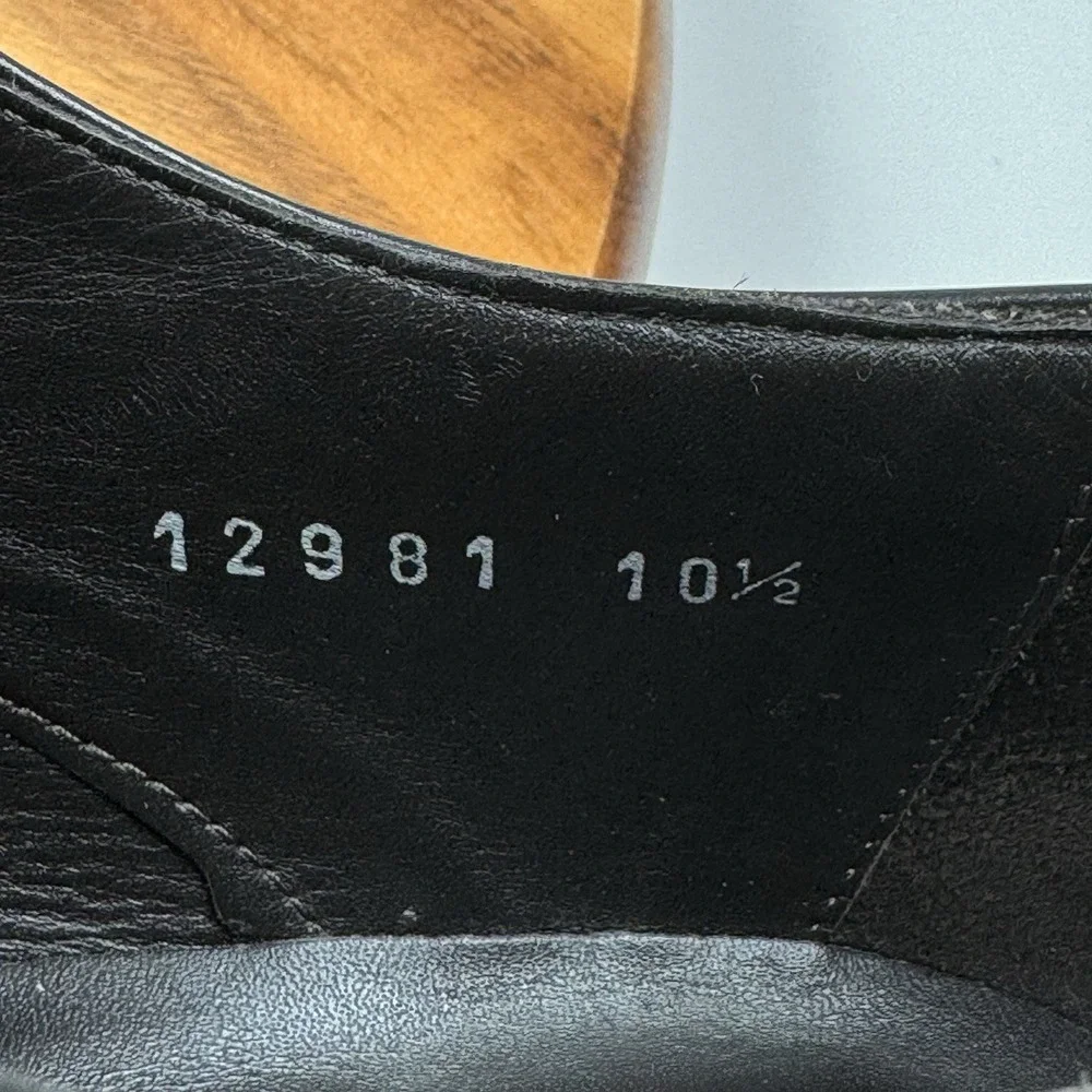 Mens To Boot Adam Derrick Black Leather Cap Toe Dress Shoes Oxfords Size 10.5 D
